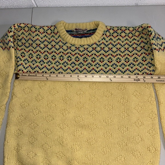 Vintage 70s 80s Robe Di Kappa Sweater Women’s yellow bold print size‎ med - Picture 7 of 10